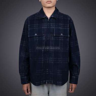 BURBERRY CHECK PATTERN CORDUROY JACKET L