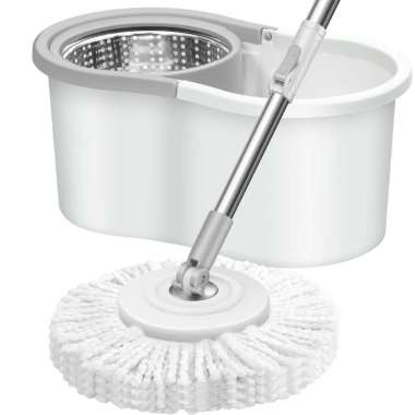 Angola Alat Pel Lantai Praktis D07 Spin Mop 2IN1 Otomatis / Alat Pembersih Lantai
