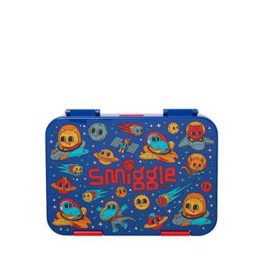 Smiggle Lunch Box Bento Med Happy Ready - IGL456962NAV