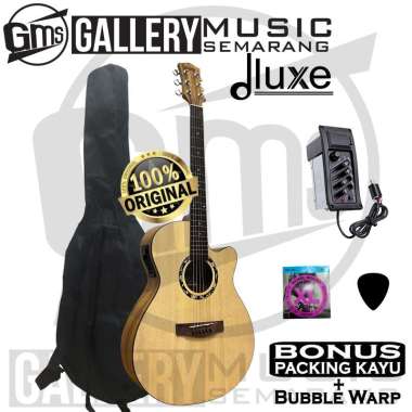 ORIGINAL!!! Gitar Akustik Elektrik Dluxe DF-100 / DF 110 Gitar Dluxe Original PAKET B BY REQUEST