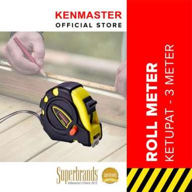 Kenmaster Roll Meter Karet Ketupat 3 Mtr - Meteran - RLMT035 - 3 Meter