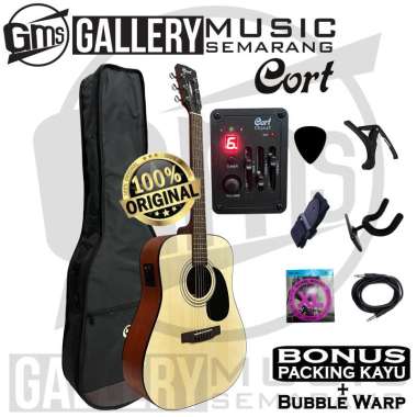 ORIGINAL!!! Gitar Akustik Elektrik Cort AD810E OP Preamp Cort CE304T Gitar Cort Original PAKET C