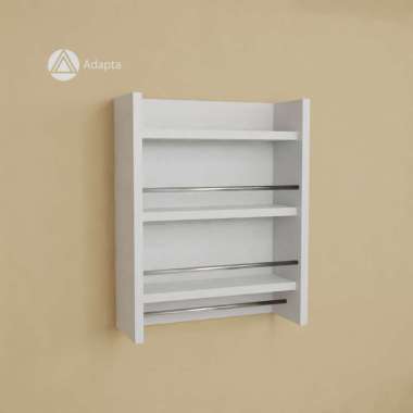 Adapta - Rak Bumbu Dapur Estetik - Rak Dapur Tempel Dinding - Rak Bumbu Dapur Dinding - Rak Bumbu Da