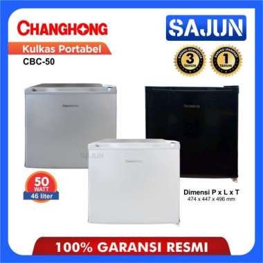 Changhong Kulkas Mini CBC-50 Kulkas Portabel Mini Bar CBC50 Black