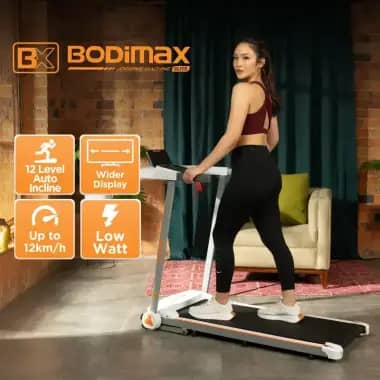 BODIMAX JOGGING MACHINE ELITE / Treadmill Sensor jantung / 12 Auto Incline / 12KM