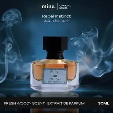 Mine Perfumery Rebel Instinct - 30 ml Extrait De Perfume | Parfum Maskulin Cowok Alpha Tongkrongan Fresh Spicy