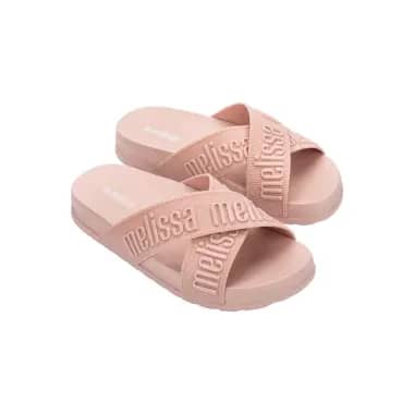 Melissa Sandali Bassi Donna Cozy Slide Con Fibbie - Rosa, PVC Espanso Leggero