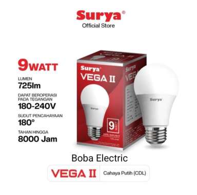Lampu Led 9 Watt Surya Vega putih