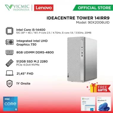 Jual Pc Lenovo Desktop Ideacentre Tower 14irr9 12id [intel I7