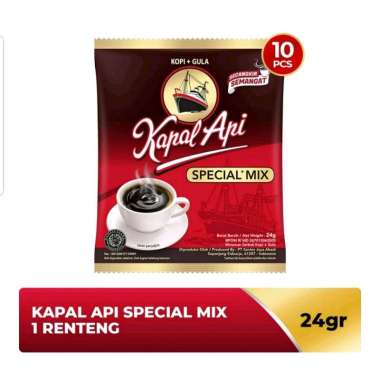 Promo Harga Kapal Api Kopi Bubuk Special Mix per 10 sachet 24 gr - Blibli