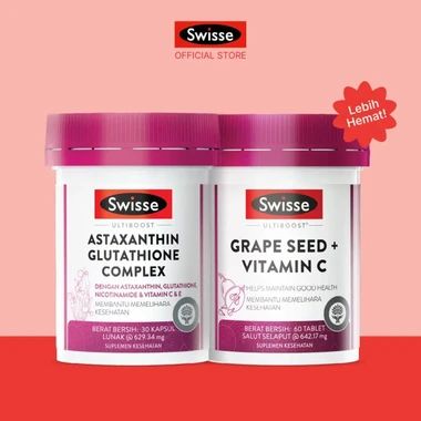swisse astaxanthin glutathione Promo Bundling Ultiboost Complex 30s + Swisse Beauty Vita Hair 60s Diskon 16% Di Seller Swisse Indonesia Flagship Store - Kamal Muara, Kota Jakarta Utara Size:500ml Hundreds of supplements claim SNAC