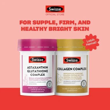 swisse astaxanthin glutathione complex Promo Bundling Swisse Ultiboost Astaxanthin Glutathione Complex 30s + Swisse  Beauty Hair Skin Nails 30s Diskon 18% Di Seller Swisse Indonesia Flagship  Store - Kamal Muara, Kota Jakarta Utara