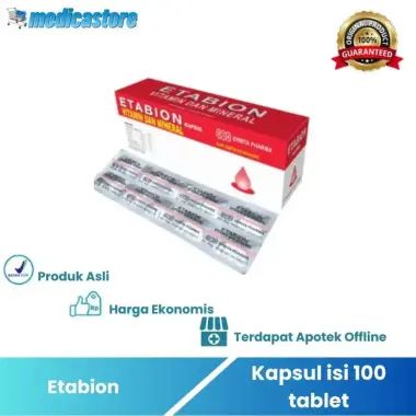 Etabion Box isi 100 Tablet - Suplemen penambah darah