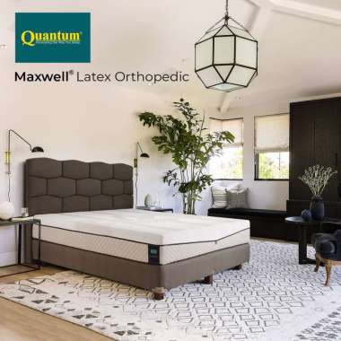 Quantum Maxwell Latex Orthopedic Eleanor Full Set - Kasur Springbed Spring Bed 180 x 200 Cream