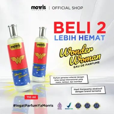 Morris Eau De Parfum Wonder Woman 110 ml x 2 Pcs