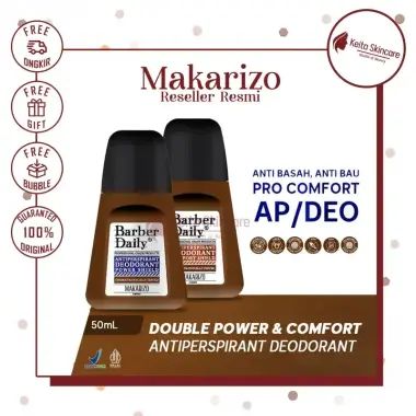 Barber Daily Antiperspirant Deodorant Power Shield 50mL Deo MAKARIZO