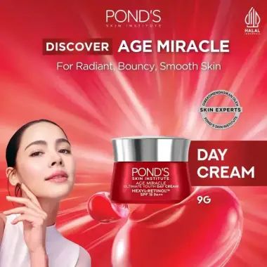 Pond's Age Miracle Hexyl Retinol Niacinamide Day Cream 9gr - Twinpack