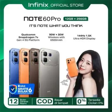 Infinix Note 60 Pro 8/256GB - Up to 16GB Extended RAM - Snapdragon 7s Gen 4 - 6.78” 1.5K Amoled - 50MP - 6500 mAh - 90W Charging - NFC