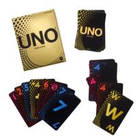 UNO Gold Edition Card Board Party Game JHB35