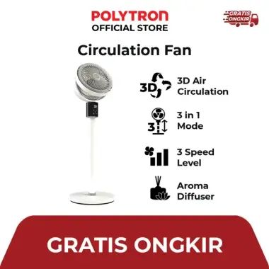 Polytron Circulation Fan Air Circulator Fan Kipas Angin Sirkulasi 10 inch PFC 101W
