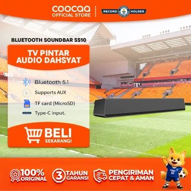 COOCAA Soundbar SS10 - Bluetooth 5.1 - Home Theater - Support AUX - TF cars (MicroSD) - Type-C input (COOCAA SS10)
