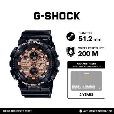 Casio G-Shock jam tangan Analog Digital Special Color GA-140GB-1A2DR Hitam