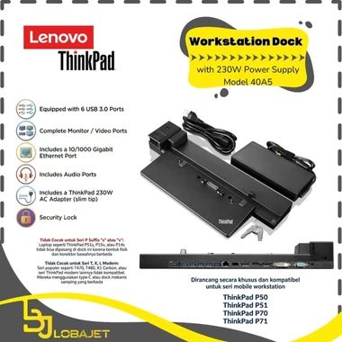 Promo Lenovo Thinkpad Wigig Dock 40a60045 For X1gen4 X1 Yoga T460