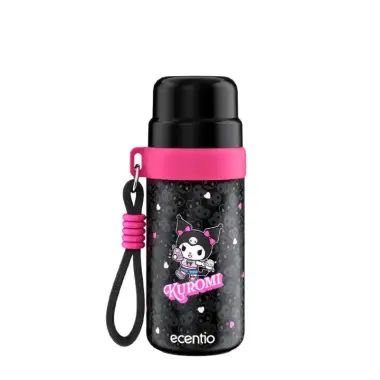 Ecentio Kuromi Black Series Botol Minum aesthetic tumbler tahan panas dingin 24 jam portabel tumbler