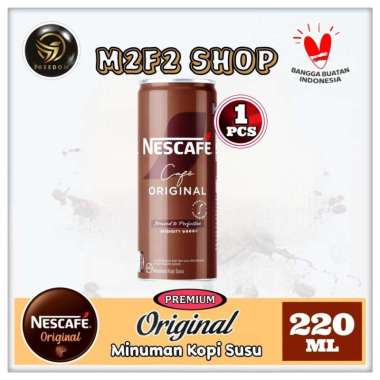 Nescafe Coffee Premium Original Can | Kopi Kaleng - 220 ml (Kemasan Satuan)