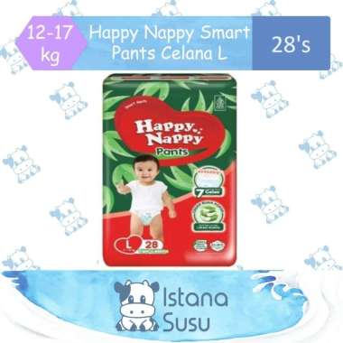 Promo Harga Happy Nappy Smart Pantz Diaper L30 30 pcs - Blibli