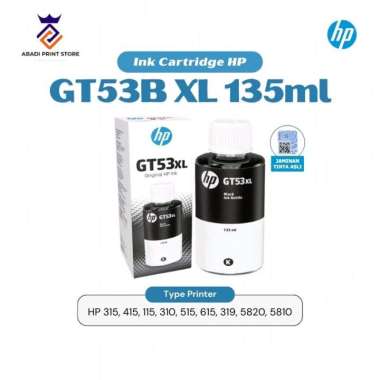 Tinta HP GT53 Black XL Hitam