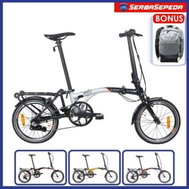 United Trifold 3S Sepeda Lipat [16 Inch] Coklat
