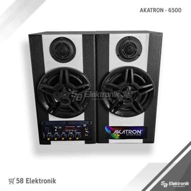 SPEAKER AKTIF 6 INCHI SUBWOOFER BASS MENGGELEGAR + BLUETOOTH 6 inch hitam
