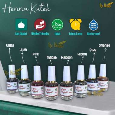 Kutek Henna Muslimah Nail henna Black