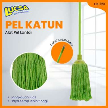 Lucsa Pel Katun - Kepala Pel Lantai Sumbu Bulat Cotton MoP