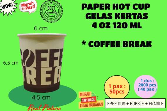 Paper Hot Cup 4 oz Motif Coffee mr coffee