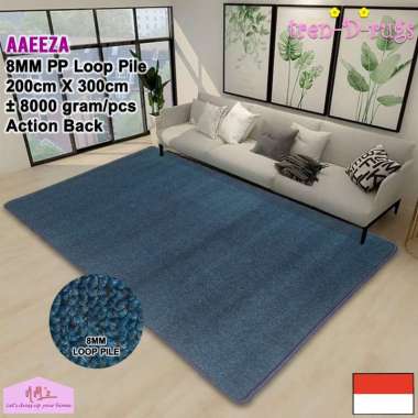 Tren-D-rugs Karpet bulu permadani modern jumbo alas lantai ruang tamu kamar tidur halus polos minima