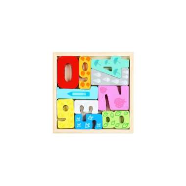 ONE-M177 Mainan Puzzle 3D Wooden Toys Puzzle Kayu Mainan Edukasi Anak Jigsaw Puzzle Cocokkan Bentuk