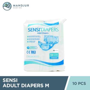 Sensi Adult Diapers M 10 Pcs - Popok Perekat Dewasa Anti Bocor