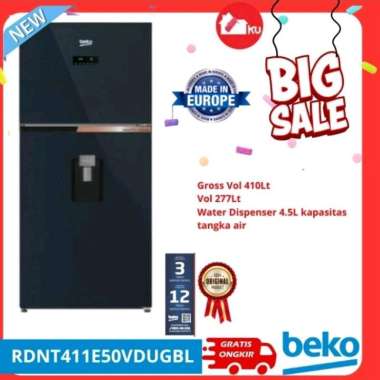 KULKAS BEKO 2 PINTU RDNT411E50VDUGBL dispenser