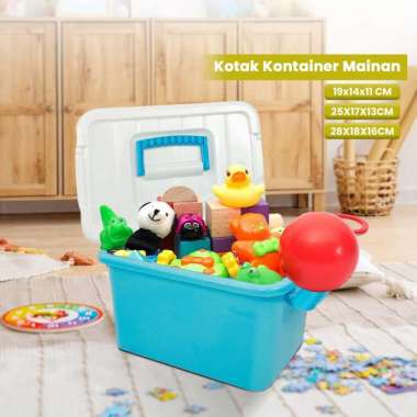OEM ONE-C256 Container Box Plastik Kotak Kontainer Mainan Balok Wadah Plastik Kotak Tempat Penyimpan