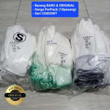 COMET Sarung Tangan Palmfit CG805WT Perpack Isi 10Pasang S