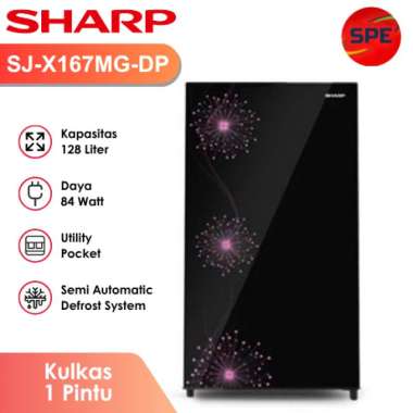 SHARP KULKAS 1 PINTU SJX 167 MG