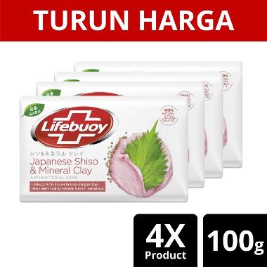 Promo Harga Lifebuoy Bar Soap Japanese Shiso & Mineral Clay 110 gr - Blibli