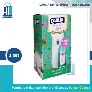 Pengharum Ruangan Semprot Otomatis Dahlia Matic Spray Sensor Cahaya 225ml Teh Keraton Teh Keraton