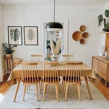 Meja Makan 6 Kursi Jati