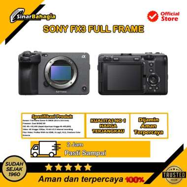 SINAR BAHAGIA - SONY FX3 FULL FRAME ILME-FX3 + SEL2470GM2