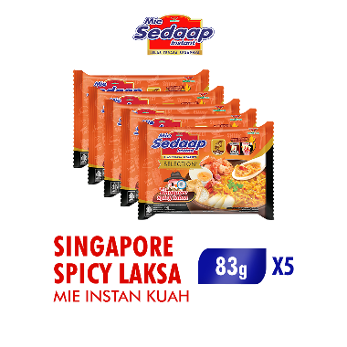 Promo Harga Sedaap Mie Kuah Singapore Spicy Laksa 83 gr - Blibli