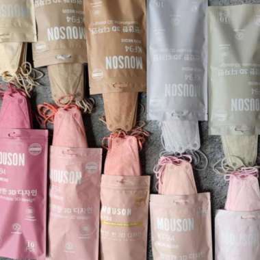 Mouson Masker KF94 Earloop Isi 10pcs Masker Dewasa Cream