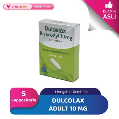 Dulcolax Adult 10 mg Suppositoria Mengatasi Sembelit (5 Suppositoria)